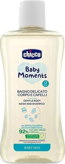 Chicco гель-шампунь для тела и волос Baby Moments "Без слез" с экстрактом овса 200 мл 10593.00