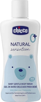 Chicco гель для купання Natural Sensation "Без сліз" з алое та ромашкою 200 мл 11529.00