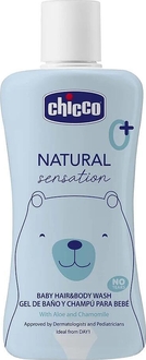 Chicco гель-шампунь для тіла та волосся Natural Sensation "Без сліз" з алое та ромашкою 200 мл 11530.00