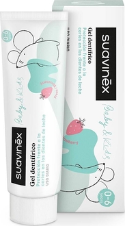 Suavinex дитяча зубна паста-гель Baby з фтором Strawberry 309014bbg