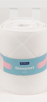 SONTO дихаючі борти Sleepset 120х60 см Молочний із заокругленими кутами 1412