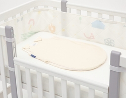 SONTO комплект літньої постелі Sleepset 120х60 см 63 см 0-3 місяці Ванільне молоко із заокругленими кутами 0213