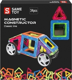 Same Toy конструктор магнитный Classic line 34 ел MCST-34