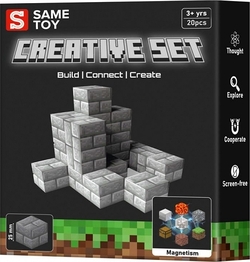 Same Toy конструктор магнітний Creative Set Stone 20 ел MCRAFT-9862-SM