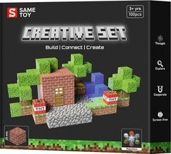 Same Toy конструктор магнитный Creative Set Vault 100 ел MCRAFT-4646-SM