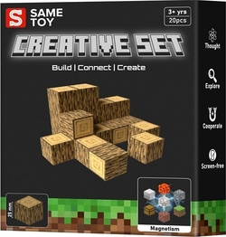 Same Toy конструктор магнитный Creative Set Wood 20 ел MCRAFT-1711-SM