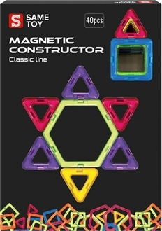 Same Toy конструктор магнитный line 40 ел MCST-40