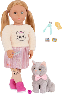 Our Generation кукла Шила с котёнком Сэмми и аксессуарами 46 см BD31579Z