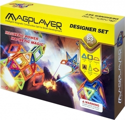 Magplayer конструктор магнитный набор 83 ел MPA-83
