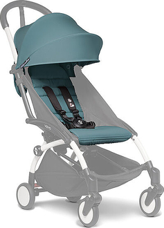 #Stokke комплект в коляску YOYO Plus (капюшон, матрацик) 6+ Aqua/Морська хвиля-40% #BZ10104-13