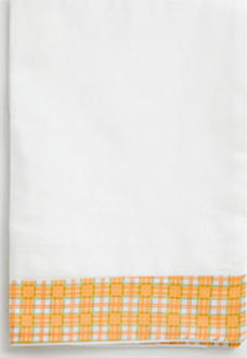 MIBB комплект простирадл Bau Bau White/orange 398wo