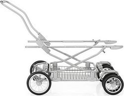 Inglesina шасі DOMINO TRIO Titanium 4572iti