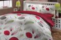 Hobby постельное белье Sateen Deluxe семейное Blossom бордовый 02142_fambt