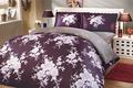Hobby постельное белье Sateen Deluxe семейное Fiona фиолетовый 13801_fambt