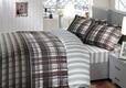 Hobby постельное белье Sateen Deluxe семейное Voyager бордовый 51302_sim.bt