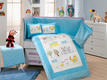 Hobby комплект в дитяче ліжечко Sateen Zoo голубой 54202_н.Sbt