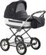Roan универсальная коляска Marita Lux Chrome Черный с белым 110905/L-CH-19-SK