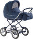 Roan универсальная коляска Marita Lux Chrome Синий 110905/L-CH-S-132