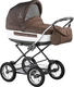 Roan универсальная коляска Marita Lux Chrome Бежевый с темно-коричневым 110905/L-CH-B-SK