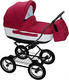Roan универсальная коляска Marita Lux Chrome Красный с белым 110905/L-CH-05/SK