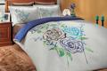 Hobby постельное белье Premium Sateen евро Синий Premium Sateen Eldora Синий 12012bt