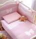MaryBaby набір білизни для дитячого ліжечка Fiocco Розовый 12/CP/FI/R