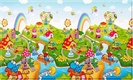 Dwinguler игровой развивающий коврик Dino Land (1000х1400х15 мм) Dwinguler Dino Land 8210iti