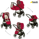 Hauck коляска 3 в 1 Lacrosse All in One Stripe chilli 14354-4