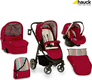 Hauck коляска 3 в 1 Lacrosse All in One Stripe chilli 14354-4