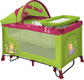 Bertoni манеж Just4kids Nanny 2L+ Rocker green&pink bunnies 17440ber