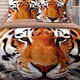 Love You постільна білизна сатин 3D сімейна тигр m009850
