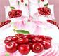 Love You постельное белье Сатин 3D полуторное вишенки m004356