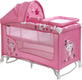 Bertoni манеж Just4kids Nanny 2L+ Rocker pink kitten 18565ber