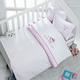 Luoca Patisca постельное белье с вышивкой для новорожденных BUNNY 40165bt