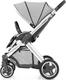 BabyStyle универсальная коляска Oyster 2 Pure Silver/Mirror Black O2CHMIR/O2SUCPPS/MAXCCBL/O2CCCPPS