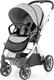 BabyStyle прогулочная коляска Oyster 2 Pure Silver/Mirror Black O2CHMIR/O2SUCPPS