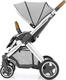 BabyStyle универсальная коляска Oyster 2 Pure Silver/Mirror Tan O2CHMITA/O2SUCPPS/MAXCCBL/O2CCCPPS
