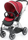 BabyStyle прогулочная коляска Oyster 2 Tomato/Mirror Black O2CHMIR/O2SUCPTO