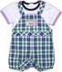 Garden baby "Премиум клуб" комплект  74 42140-03/38-74-білий/синьо-зелена кліт.