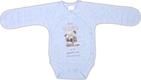 Garden baby боди распашонка "Игра в прятки", голубой меланж 62 19255-02-62-блакитний меланж