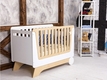 Indigowood  кровать «Nova kit» со съемной спинкой и колесами белый/натуральное дерево 32982-indigo
