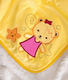 Sensillo плед з 3D вишивкою Sweet Teddies yellow 19264ber