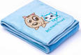 Sensillo плед з вишивкою Dog and Kitten blue 19262ber