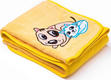 Sensillo плед з вишивкою Dog and Kitten yellow 19263ber