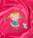 Sensillo плед с вышивкой Kids  raspberry 19275ber