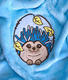 Sensillo плед с вышивкой Forest Animals blue 19268ber