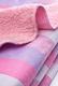 Sensillo плед велюр Stripes pink 19272ber