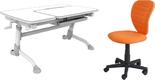 FunDesk стол-трансформер Amare + детское кресло LST2 Grey Amare Grey+LST2