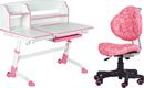 FunDesk стол-трансформер Amare II + детский стул SST5 Pink Amare II Pink+SST5 Pink