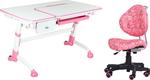 FunDesk стол-трансформер Amare с выдвижным ящиком + детское кресло SST5 Pink Amare with drawer Pink +SST5 Pink
